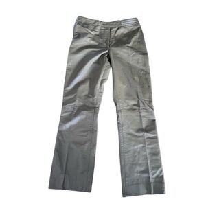 VINTAGE leather tan pant made in canada size 12 Straight leg